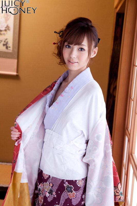 Woman in traditional Japanese attire
