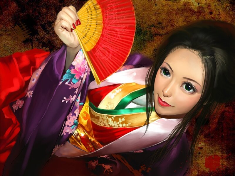 woman in traditional japanese attire
