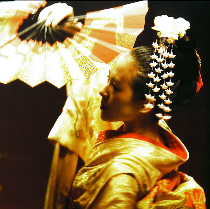 woman in traditional japanese attire