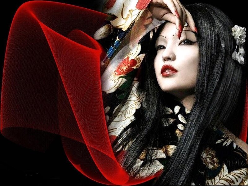 woman in traditional japanese attire