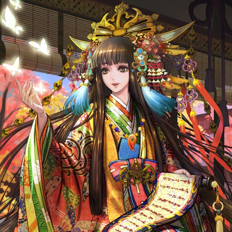 Woman in Traditional Japanese Attire — Red, Serene