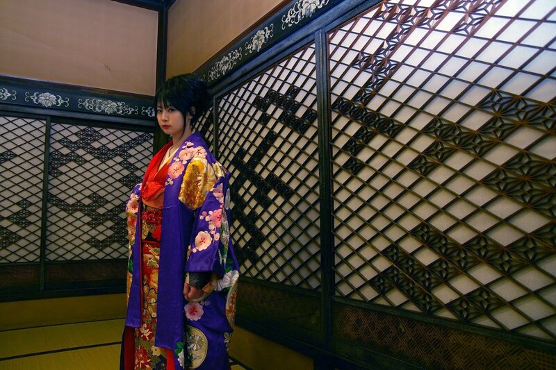 Woman in traditional kimono