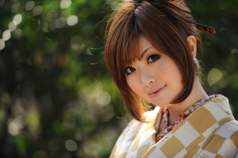 woman in traditional kimono
