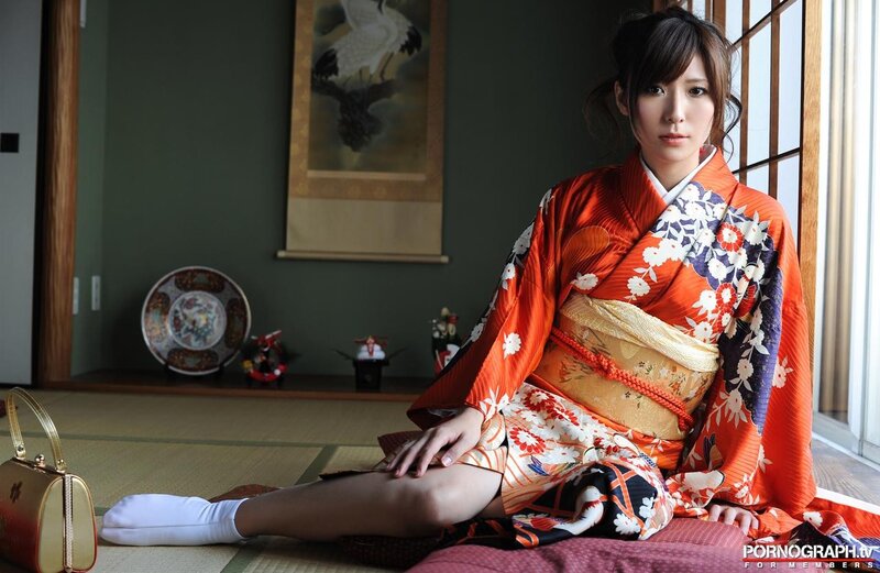 Woman in traditional kimono