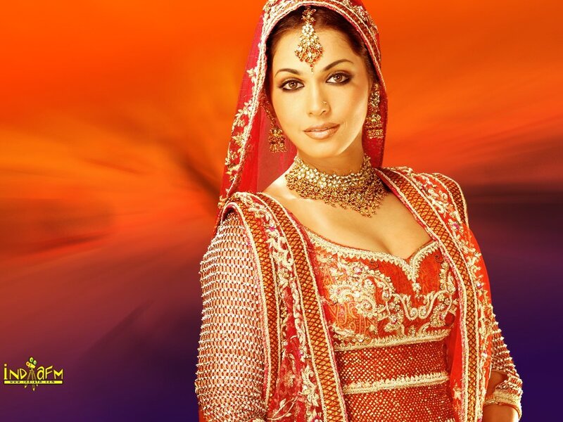 woman in traditional red attire