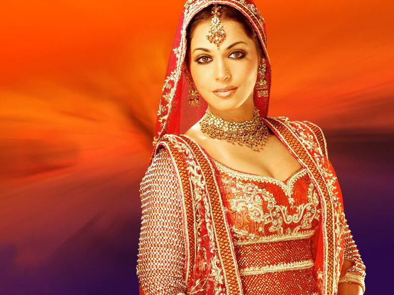 woman in traditional red attire