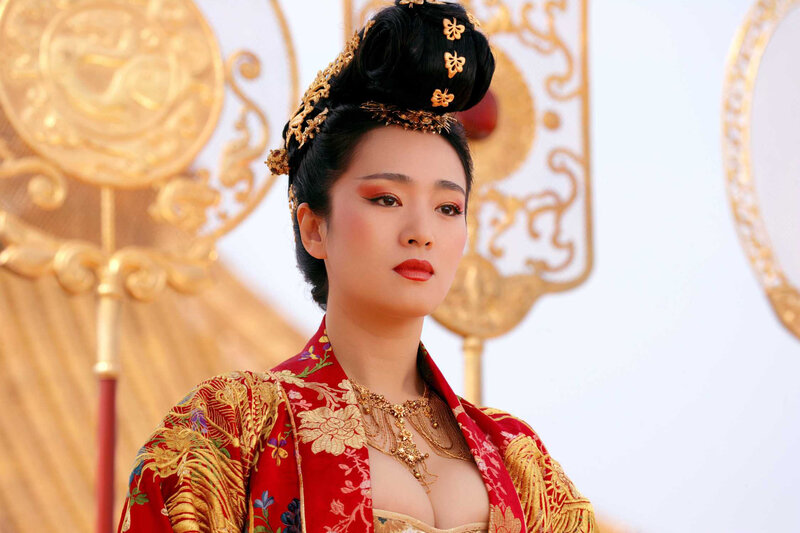 woman in traditional red costume