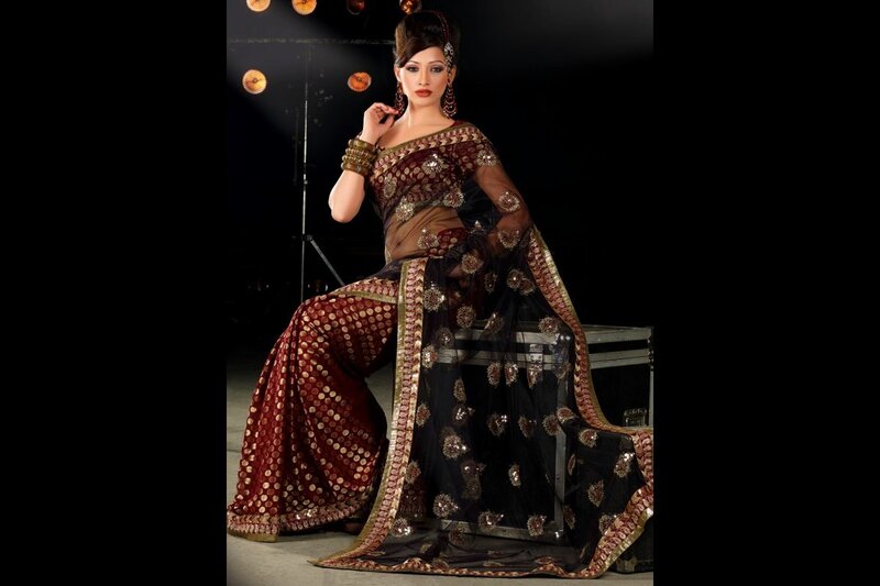 woman in traditional sari