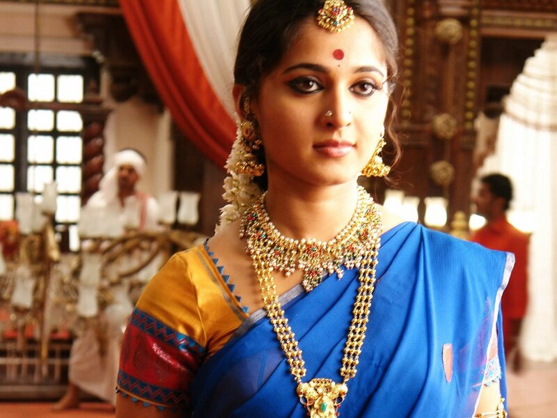 Woman in Traditional Sari — Blue
