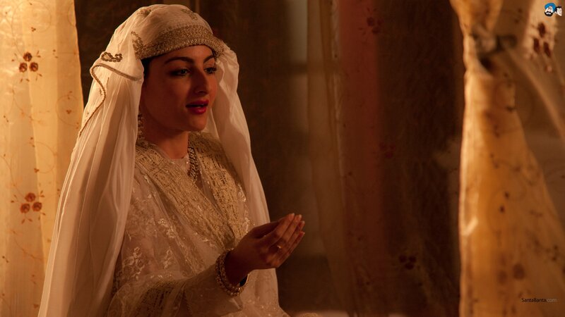 woman in traditional white attire