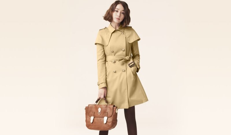 woman in trench coat