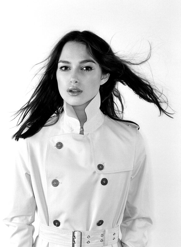 woman in trench coat
