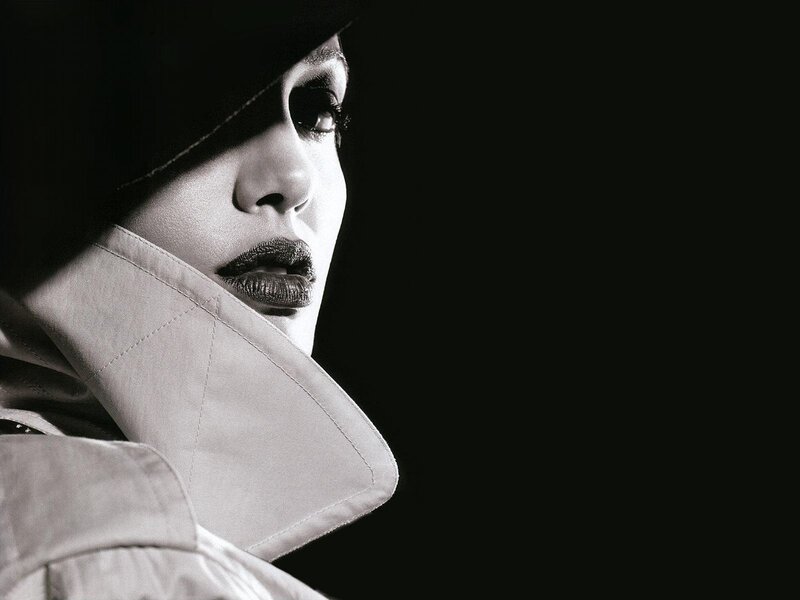 woman in trench coat