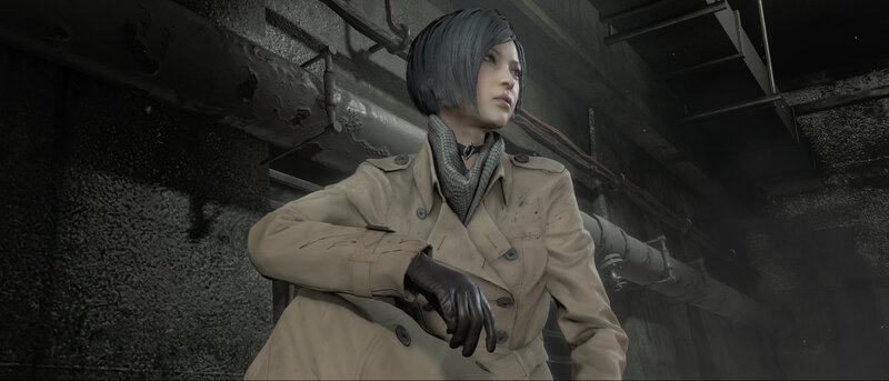 Woman in Trench Coat — Beige, Dramatic, 3d Render