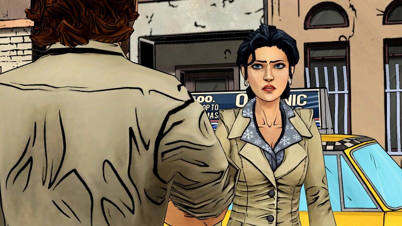 Woman in Trench Coat — Beige, Dramatic, Comic