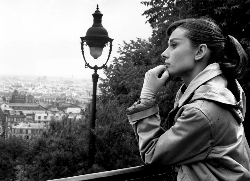 Woman in Trench Coat — Black, Contemplative