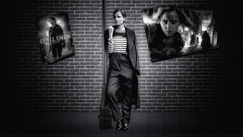 Woman in Trench Coat — Black, Dramatic, Night