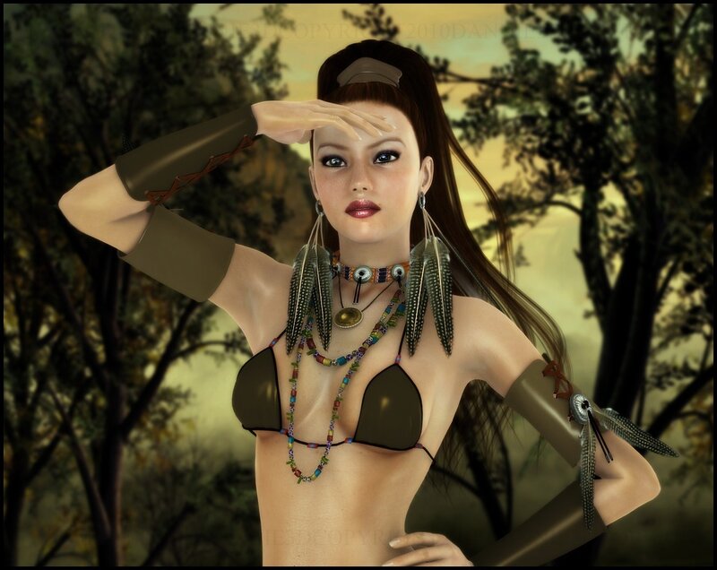 woman in tribal attire
