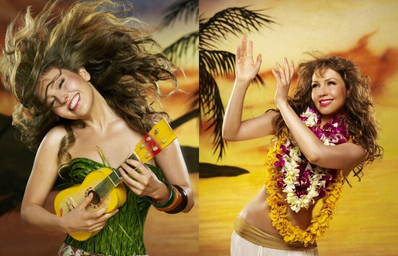 Woman in Tropical Attire — Yellow