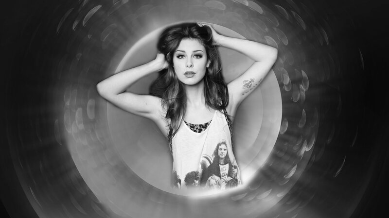 Woman in Tunnel — Black, Dramatic