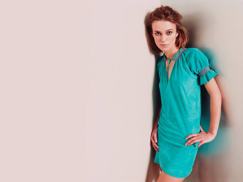 Woman in Turquoise Dress — Confident, Photograph, Wall