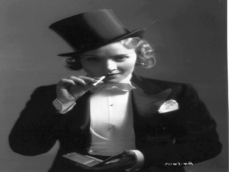 Woman in Tuxedo — Black