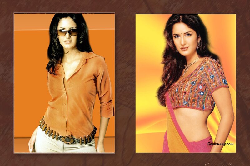 Woman in Two Outfits — Orange