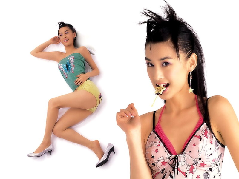 Woman in Two Poses — White, Playful