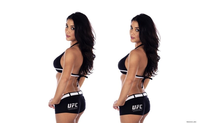 Woman in UFC Outfit
