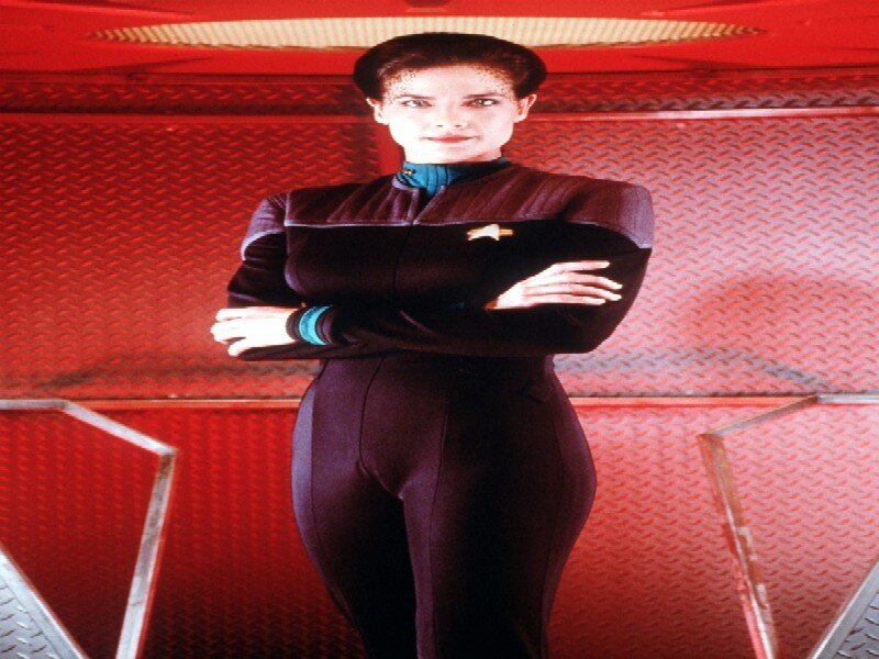 Woman in Uniform — Red