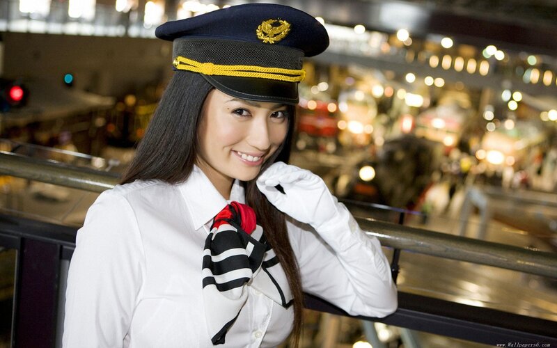 Woman in Uniform — White, Friendly, Night