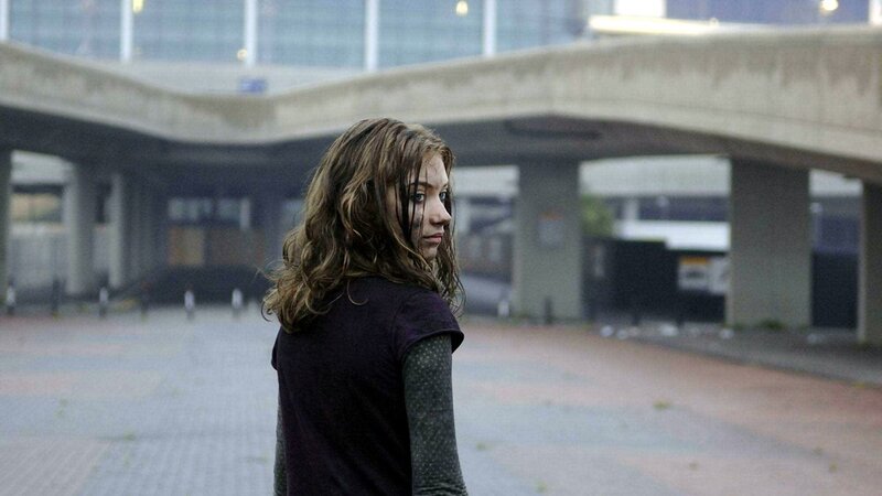 woman in urban setting
