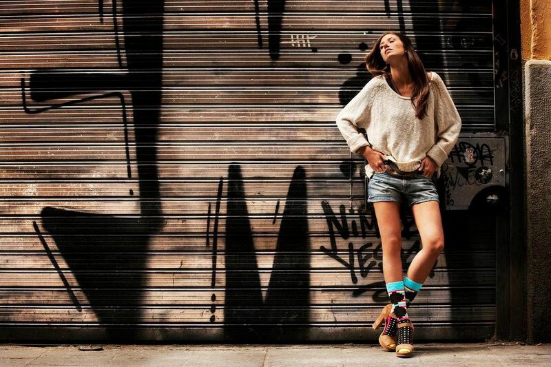 Woman in urban setting