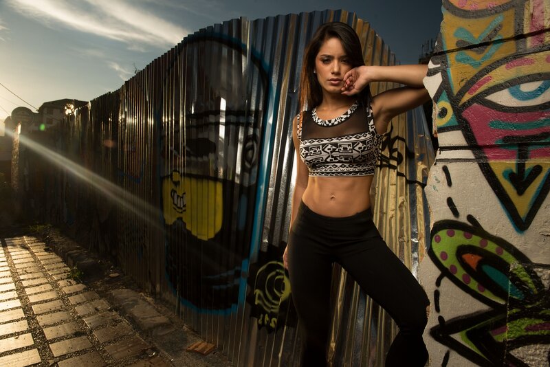 woman in urban setting