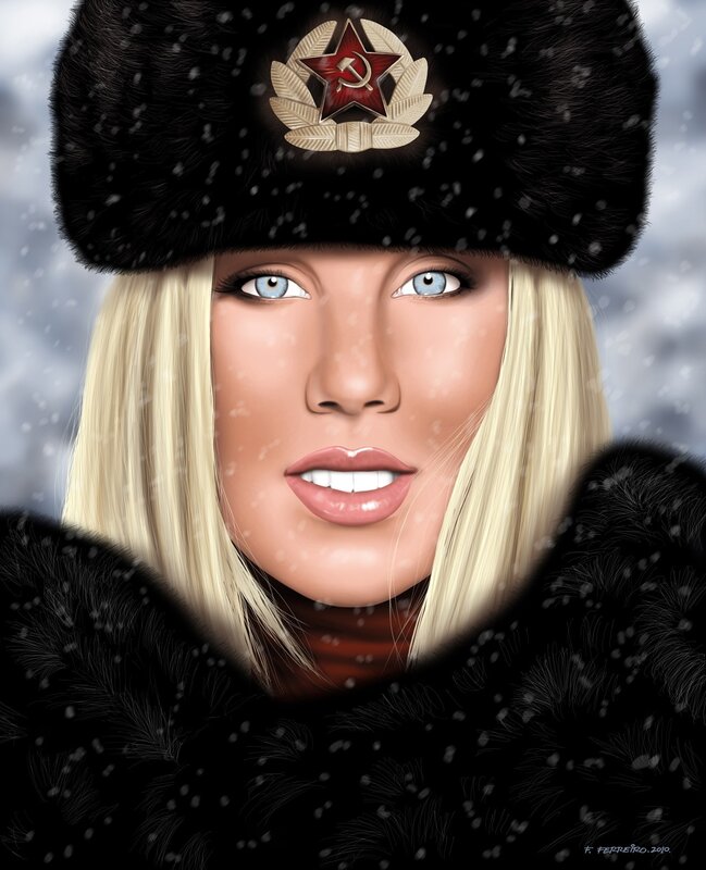 woman in ushanka hat