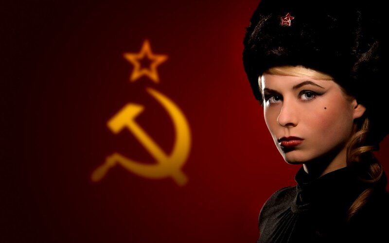 woman in ussr uniform