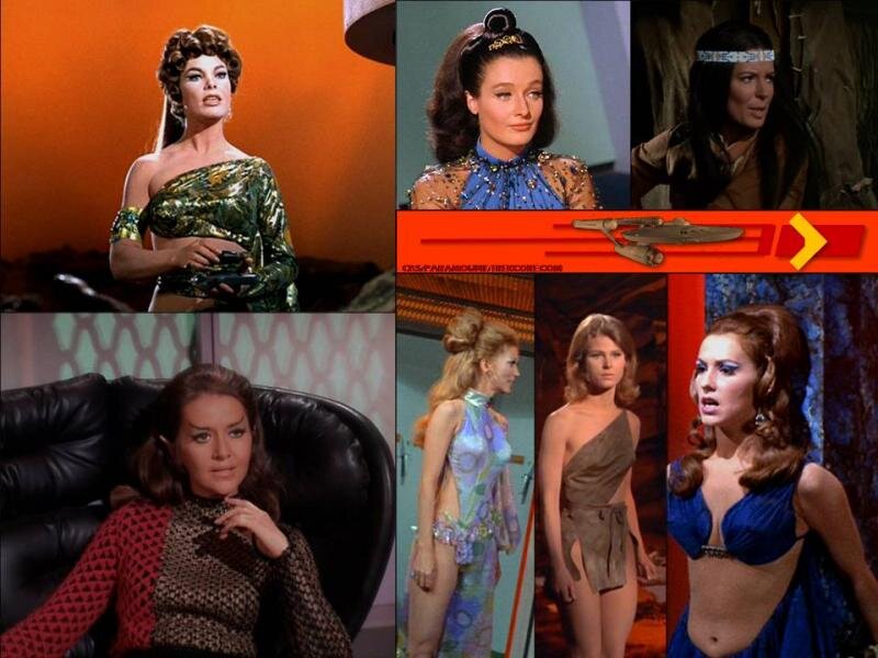 Woman in Various Costumes — Blue