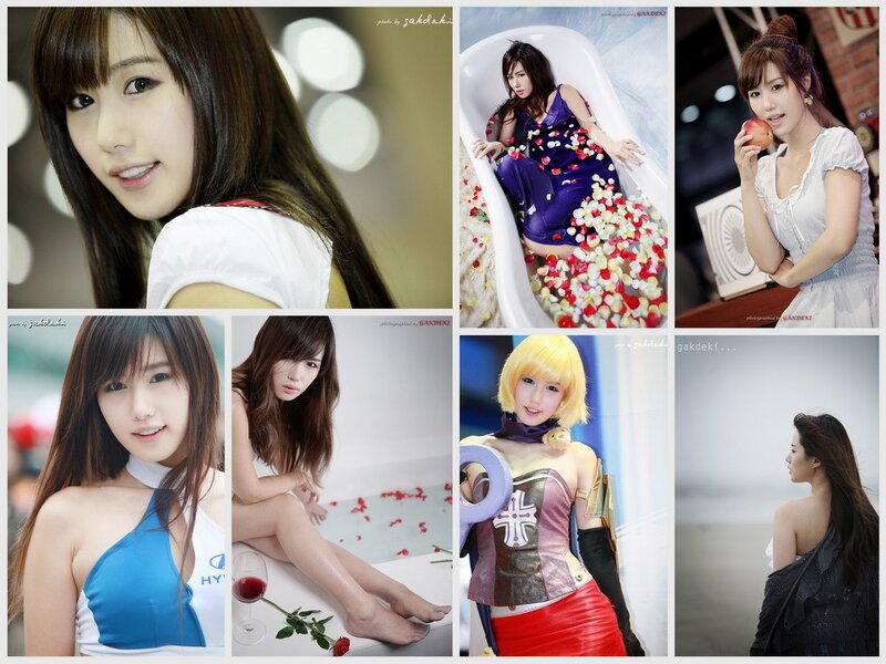 Woman in various photoshoots