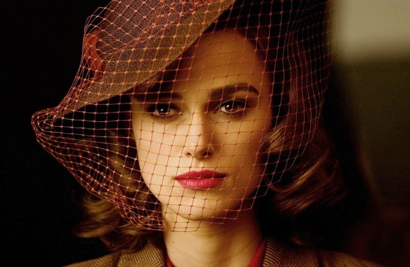 woman in veil with red lipstick