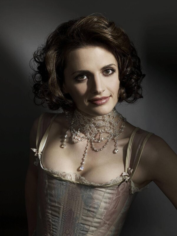 woman in vintage corset