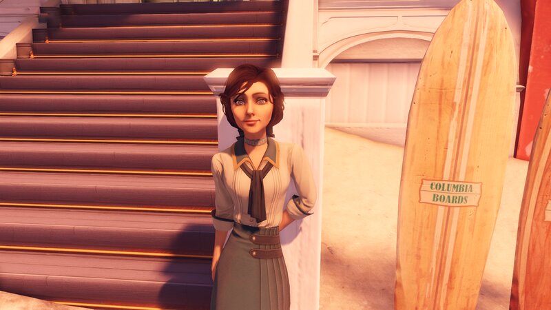Woman in Vintage Dress — Brown, Calm