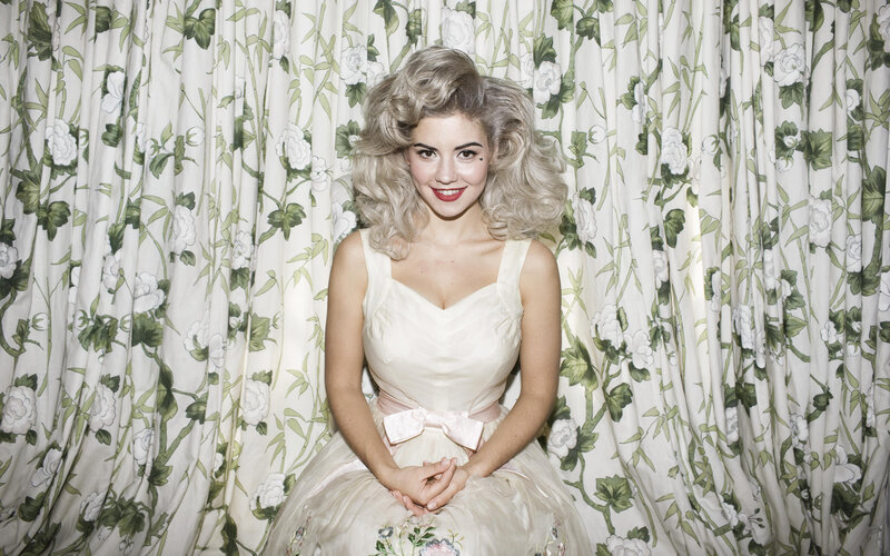 Woman in Vintage Dress — White, Calm