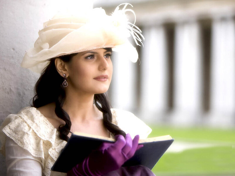 Woman in Vintage Dress — White, Serene