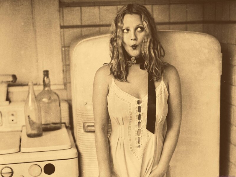 woman in vintage kitchen