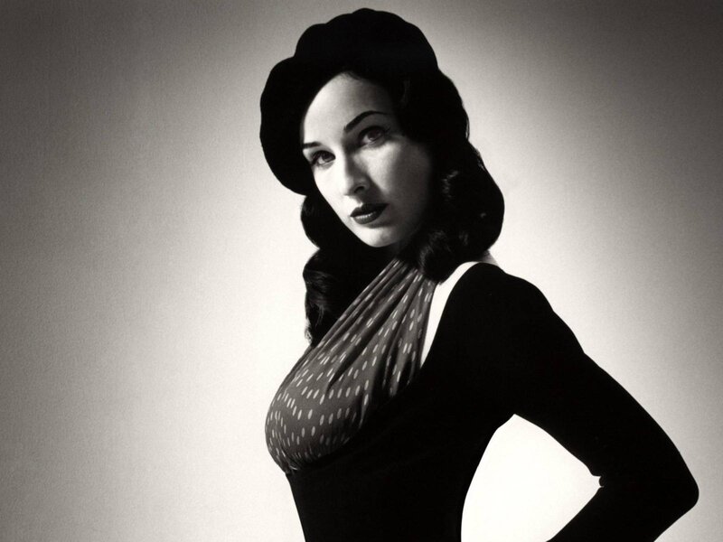 woman in vintage style