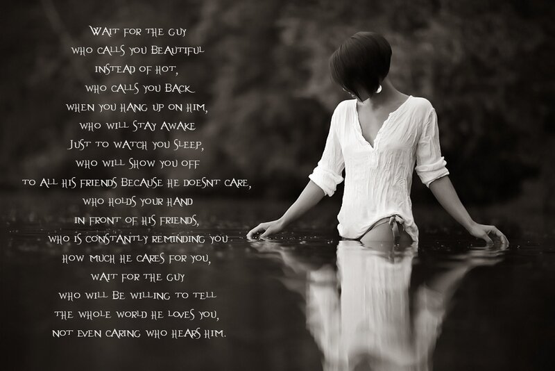 Woman in Water — Black, Contemplative
