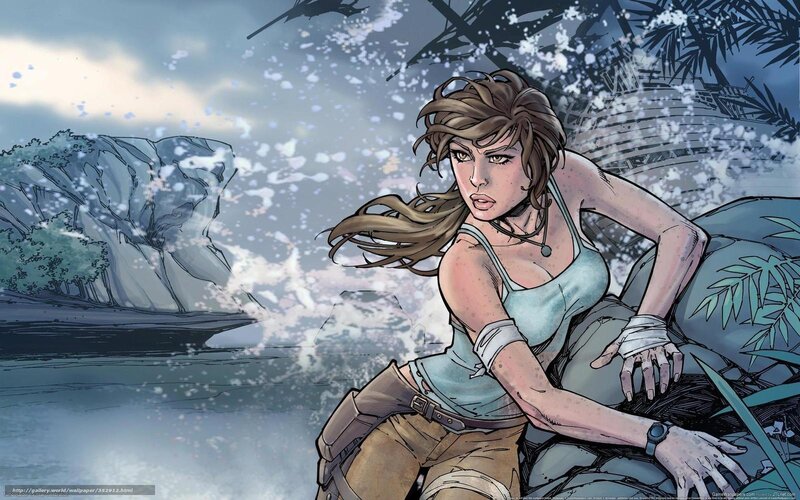 Woman in Water — Blue, Dramatic, Comic