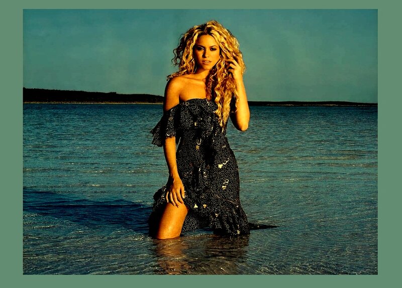 Woman in Water — Blue, Dramatic, Sunset, Photograph