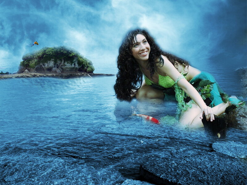 Woman in Water — Blue, Fantasy