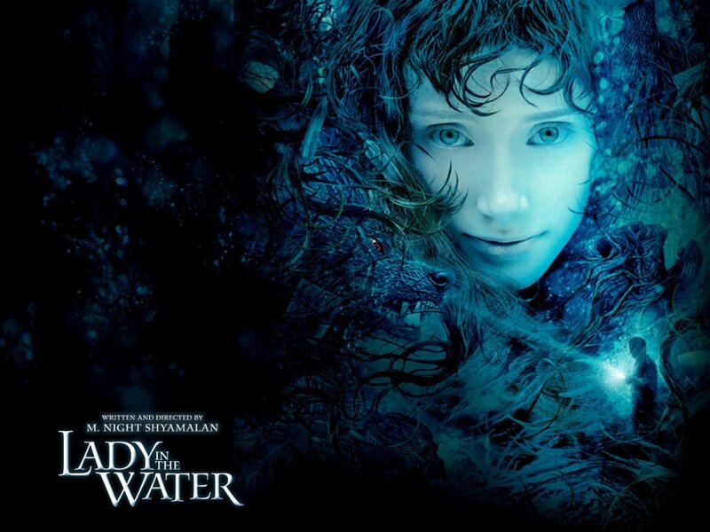 Woman in Water — Blue, Mysterious, Night, Photograph